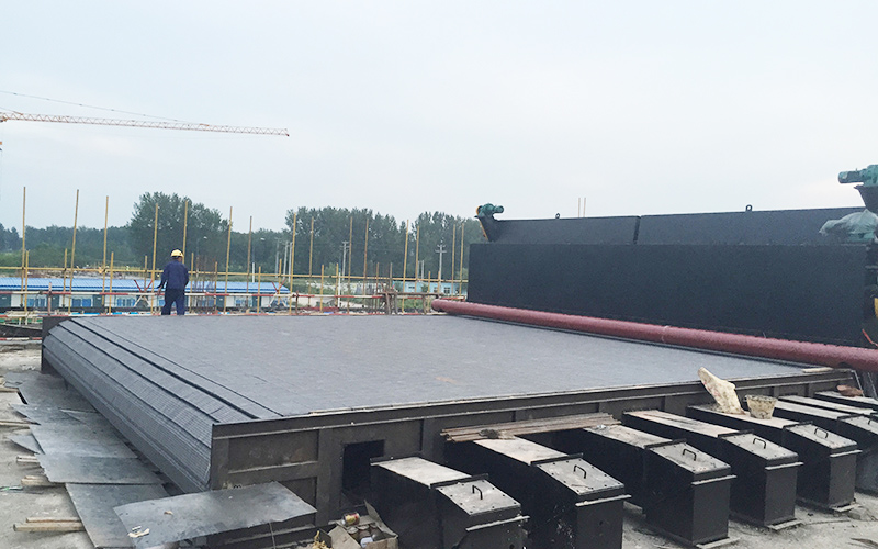 Installation site of 4 sets of 100t crossbeams of Liaoning Lvhuan Liaozhong heat source Co., Ltd
