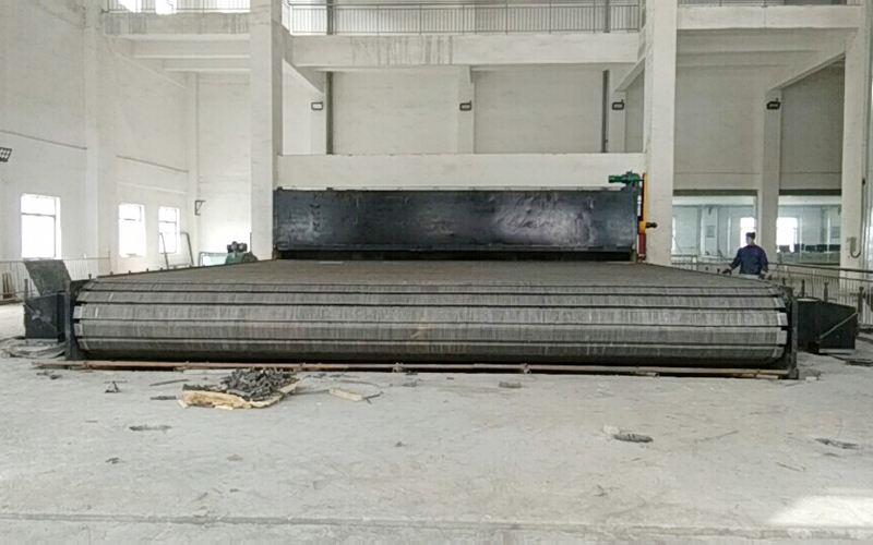 Installation site of 100 ton crossbeam grate in Qingdao Antai